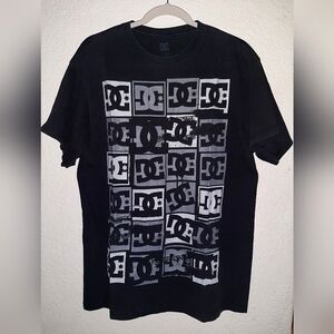 DC SHOE CO USA LARGE BLACK T-SHIRT
